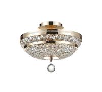 Deckenleuchte Plafoniera Piccolo D: 32 CM On Oro Antico 3x E14 Cristallo Metallo