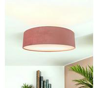 Deckenleuchte Plafoniera Tessuto Velluto Rotondo Ø 38 CM H:10 Piccolo Rosa per