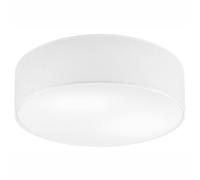 Deckenleuchte Tessuto Bianco Ø 45 CM H:13 Tondo Piatto Blendarm E27 Plafoniera