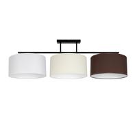 Deckenleuchte Tessuto Bianco Écru Braun Camera E27 100 CM Plafoniera Blendarm