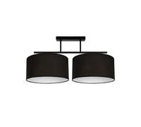 Deckenleuchte Tessuto Camera da Letto Nero Bianco E27 L: 70 CM Corridoio Lampada