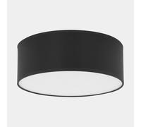 Deckenleuchte Tondo Tessuto Ø 45 CM Nero Blendarm Plafoniera Camera da Letto