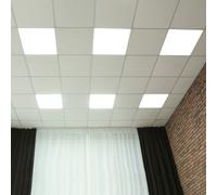 Deckenpanel Lampada a Incasso Ufficio da Pavimento Bianco LED Quadrati 4500K 6er [EEK: Non valutato]