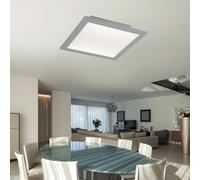 Deckenpanel Plafoniera Lampada da Pavimento LED Alu Argento Bianco Dimmerabile