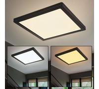 Deckenpanel Plafoniera Lampada da Soggiorno LED Cct Interruttore Nero Quadrati [EEK: Non valutato]