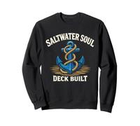 Deckhand Maritime Crew Ocean Life Work e Saltwater Pride Felpa