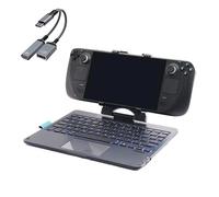 DeckTop - Tastiera Steam Deck e mouse trackpad Bluetooth con LED multicolore, accessorio per laptop per Valve Linux, accessori per PC Gaming (Steam Deck/ROG Ally)
