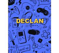 DECLAN: first name notebook: Cool dude journal for boys named Declan. 110 lined pages. Soft matte cover. Printed in the USA