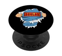 Declan Name Superhero For Boys & Girls Named Declan PopSockets PopGrip Adesivo