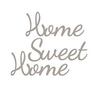 Declea Decorazione Murale in Legno da Appendere Frase Home Sweet Home, Scritta Decorativa per la Cucina Arredo Decorazione Fatta a Mano