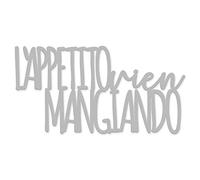 Declea Decorazione Murale in Legno Frase Citazione L'appetito Vien mangiando - Decorazione da Appendere alla Parete per Cucina Salotto Camera da Letto