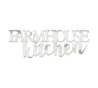 Declea Decorazione murale per Cucina Scritta in Legno da Appendere Farmhouse, Ideale per la Cucina - Arredo casa ristoranti e Locali, Scritta Decorativa in Legno Realizzata a Mano