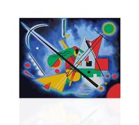 Declea Dipinto su tela Dipinto di blu Tributo d'autore Kandinsky Moderno Canvas Arte Moderna Telaio in Legno - Made in Italy Arredo Casa