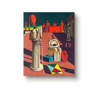 Declea Quadri Moderni Arte Astratto Le muse inquietanti di Giorgio De Chirico - Stampa d'autore Riproduzione su tela Quadro su Tela, Decorazione Parete