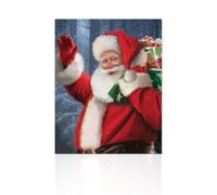 Declea Quadro moderno da appendere realizzato a mano Gift - Quadro da parete natalizio addobbo decorazione da parete per soggiorno ufficio natale, 40x50 cm