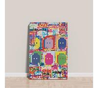 Declea Quadro moderno Stampa glamour Colorful Smiles - arredamento moderno per la casa quadro per il salotto decorazione casa