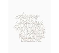 Declea Scritta in Legno Che cos'è L'Amore, Decorazione murale arredo Moderno Scritta in Legno