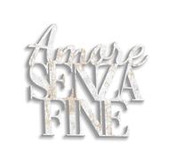 Declea Scritta in Legno da Appendere al Muro Amore Senza fine Canzone Citazione - Decorazione murale in Legno per Cucina casa per Decorare Le pareti, Home Decor