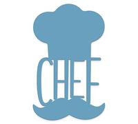 Declea Scritta in Legno da Appendere Chef in Cucina, Ideale per la Cucina - Decorazione casa Cucina ristoranti e Locali, Scritta Decorativa in Legno Realizzata a Mano