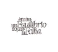 Declea Scritta in Legno da Appendere Equilibrio sopra la Follia, Targa in Legno da Parete Realizzata a Mano - Decorazione murale in Legno Ideale per Casa, Famiglia