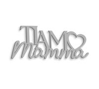 Declea Scritta in Legno da Appendere Ti Amo Mamma Frase in Legno - Scritta da Parete Festa della Mamma - Arredo per la casa Idea Regalo per la Mamma