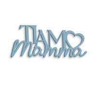 Declea Scritta in Legno da Appendere Ti Amo Mamma Frase in Legno - Scritta da Parete Festa della Mamma - Arredo per la casa Idea Regalo per la Mamma