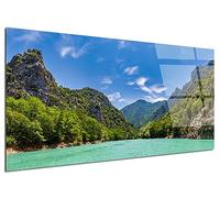 DECLINA, Lavagna in vetro acrilico, stampa su plexiglass, quadro in plexiglass decorativo nelle Gorges du Verdon, 150x75 cm
