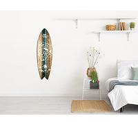 DECLINA Surfboard stampato, tavola da surf decorativa, decorazione da parete, tavola decorativa, tavola da surf decorativa Rider Beach, 100x30 cm