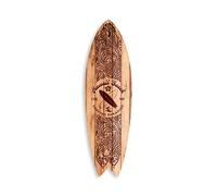 DECLINA, Tavola da surf decorativa, decorazione da parete, surf decorativo, alu-dibond, tavola da surf decorativa Hawaii Beach, 100x30 cm