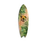 DECLINA Tavola da surf decorativa, stampa alu-dibond, decorazione da parete, decorazione da surf, tavola da surf decorativa estiva vibes, 100 x 30 cm