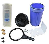 Decloratore ad alto flusso per laghetti Koi, acquari e altro ¦ Sistema di alloggiamento del filtro dell'acqua Jumbo da 10 "con raccordi per tubi flessibili ¦ Porte BSP da 3/4"