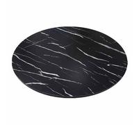 Decmiroor Piatto da Portata Girevole a 360º, 50-100 cm Rotondo Piatto Girevole in Legno per Tavolo da Pranzo, Vassoio da Portata Rotante, per Condividere Facilmente Il Cibo(Black Marble,36"/90cm)