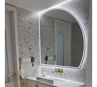 Decmiroor Specchio Illuminato a LED da Bagno, Dimmerabile Specchio Trucco con Interruttore Touch, Specchio Bagno Anti-Nebbia, 3 Colori(RIGHT,90cm)