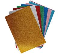DECO - 10401 - Gomma crepp glitter adesiva - 20 x 30 cm - colori assortiti - DECO - busta 10 fogli - 86074 - Conf. da 1 Pz. - 10401