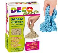 DECO - 10849-1 - Sabbia cinetica Deco Sand - 1 kg - azzurro - Deco - 103109 - Conf. da 1 Pz. - 10849-1