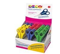 DECO - 775 - Forbici centimetrate - punta tonda - 13 cm - lama in acciaio inox - colori assortiti - DECO - conf. 30 pezzi - 51495 - Conf. da 1 Pz. - 775