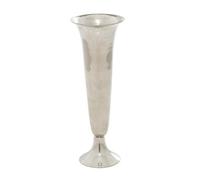 Deco 79 90937 Decorative Inverted Bell Aluminum Vase, 10" x 4", Silver