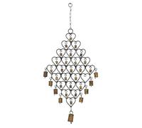 Deco 79 Eclectic Metal Windchime Scacciaspiriti, Metallo, Ottone, 76.20 cm