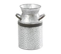 Deco 79 Lattina per Latte in Metallo zincato, 25,4 cm, Altezza 35,5 cm, 93992, Grigio, 10"L x 8" W x 14" H