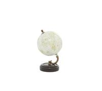 Deco 79 Mappamondo in Metallo PVC 12,7 cm W, 9" H-24984, Legno, Giallo, 5" x 9"