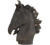 Deco 79 Polystone - Statua decorativa a forma di cavallo, 55,9 x 17,8 x 63,5 cm, colore: marrone