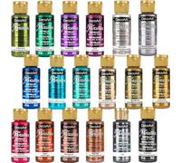 DecoArt – Vernice acrilica Dazzling Metallics – Set 18 colori, 59,1 ml
