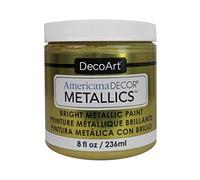 DecoArt ADMTL14-36 Americana Decor Metallics Craft Paint, oro morbido, 226,8 g, quantità 3