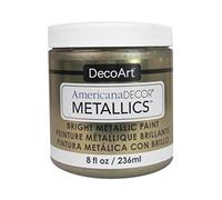 Deco Art Americana Decor Metallic Jar of Paint-Decorazione per Interni, Acrilico, Champagne/Oro, 7 x 7 x 8 cm, 236 unità