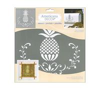 Deco Art Posh Pineapple Stencil, None, Extra Large, One Size
