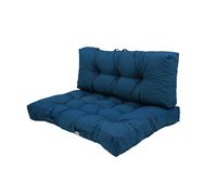 deco arts Cuscini per pallet, set di 2 materassi pallet, per salotto da giardino o panchetta, cuscino imbottito morbido, certificato Oeko-TEX - trattamento idrorepellente - 120 x 80 cm, 9 kg, colore: