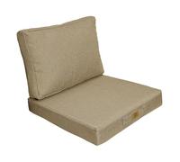 deco arts Cuscini per poltrona effetto lino sfoderabile, 60 x 60 cm, colore: Beige