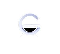 DECO Atmosfera luce Notturna Caricabatteria per Telefono Wireless Altoparlante Bluetooth Sveglia Tutto in una Lampada da Tavolo a LED per Camera da Letto, Soggiorno, Ufficio (BT34)