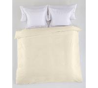 Deco_AX11545.Nest_Copripiumino tinta unita color crema - Letto da 150/160 (1 pezzo) - 50% cotone / 50% poliestere - 144 fili. Gramage: 115