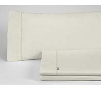 Deco_AX13180.Nest_Set di lenzuola color crema - Letto da 160 (4 pezzi) - 100% cotone - 144 fili. Gramage: 115